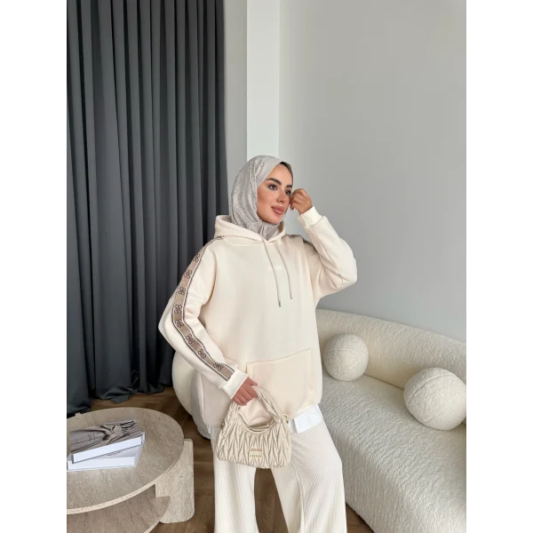 Muadil Cepli Sweat - Ekru