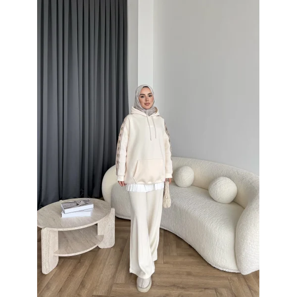 Muadil Cepli Sweat - Ekru