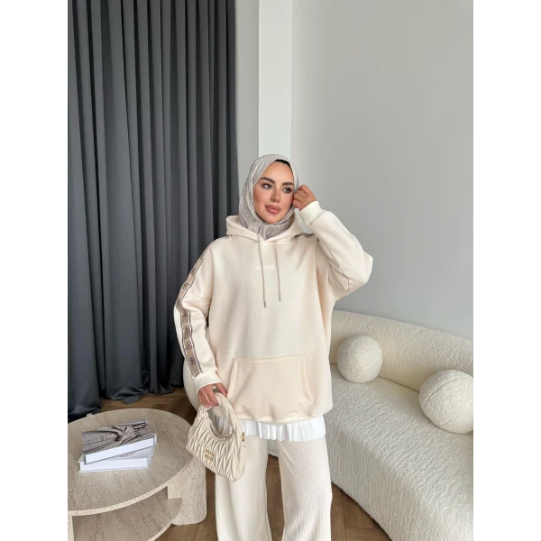 Muadil Cepli Sweat - Ekru