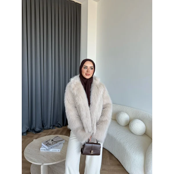 Olesa Kürk Mont - Bej