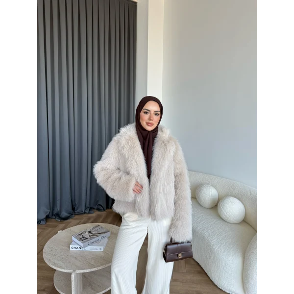 Olesa Kürk Mont - Bej