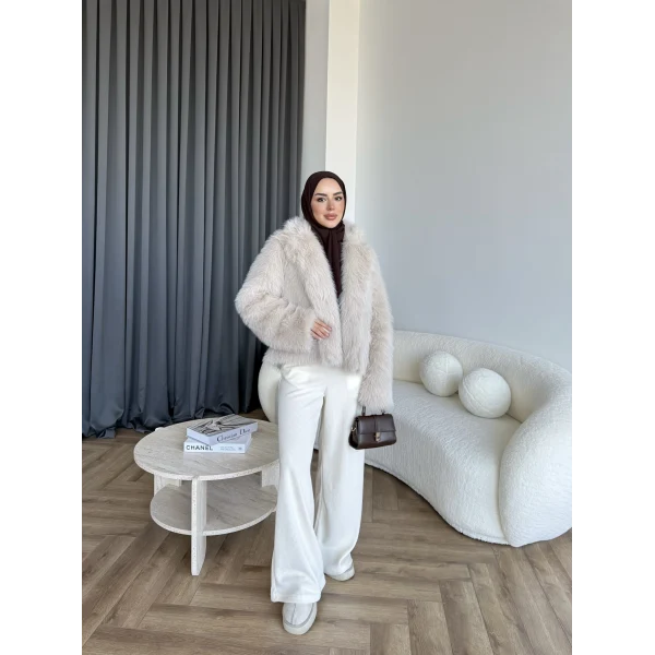 Olesa Kürk Mont - Bej