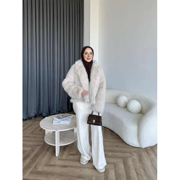 Olesa Kürk Mont - Bej