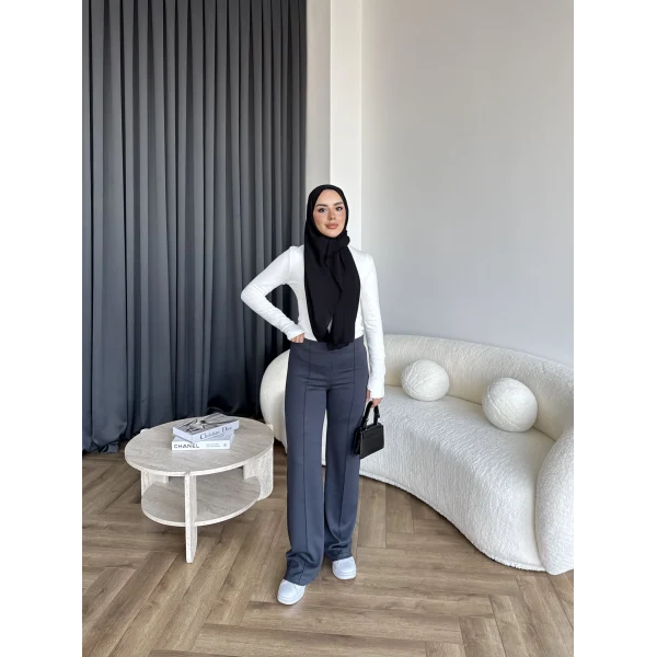 Oysh Kumaş Pantolon - Antrasit