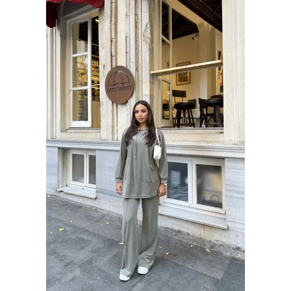 Pamira Kapşonlu Oysh Takım - Yeşil