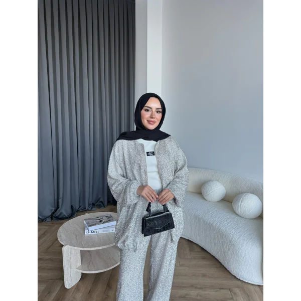 Parıltı Bomber İkili Takım - Gümüş