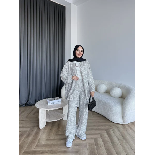 Parıltı Bomber İkili Takım - Gümüş