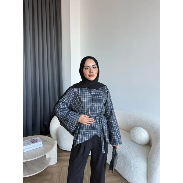 Pln-1 Asimetrik Gömlek