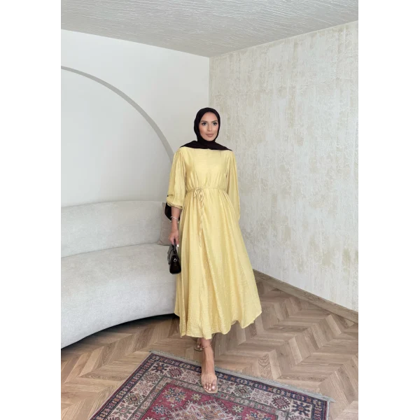 Poliamid Elbise - Sarı
