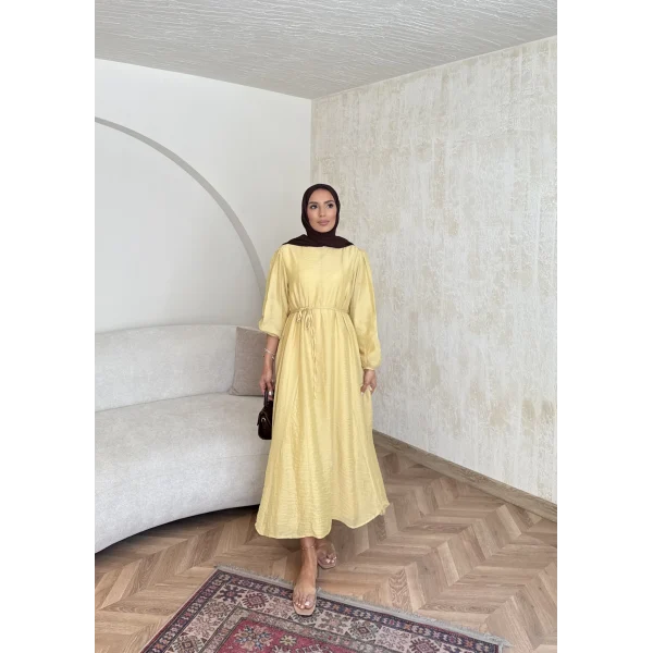 Poliamid Elbise - Sarı