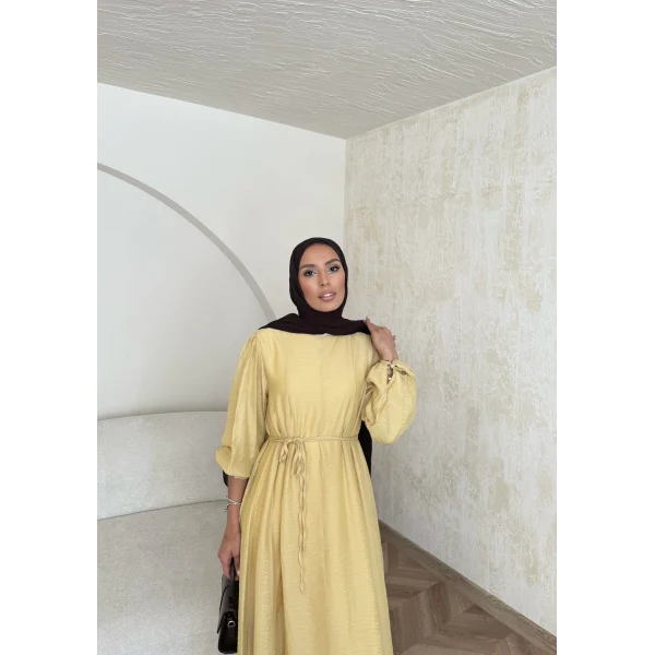 Poliamid Elbise - Sarı