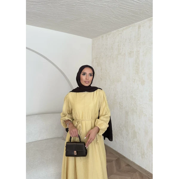 Poliamid Elbise - Sarı