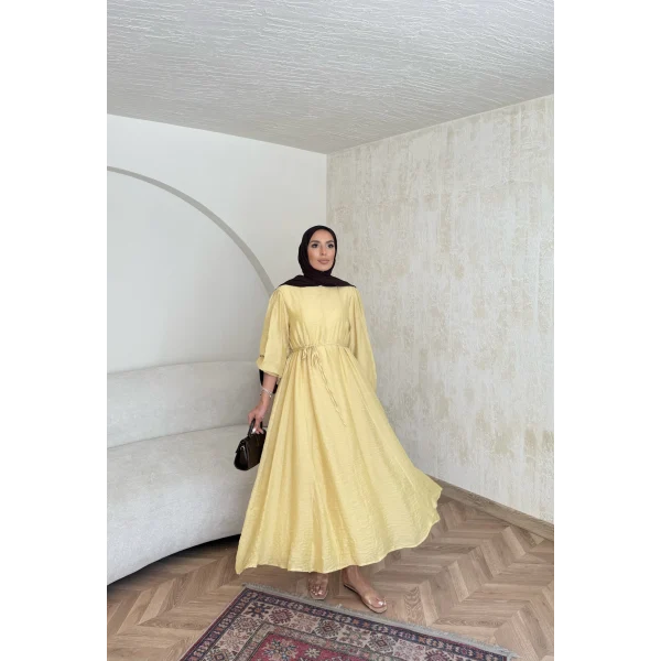 Poliamid Elbise - Sarı