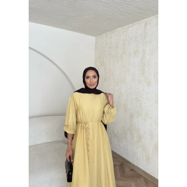 Poliamid Elbise - Sarı