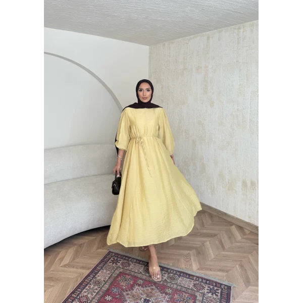 Poliamid Elbise - Sarı