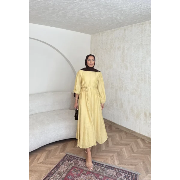 Poliamid Elbise - Sarı