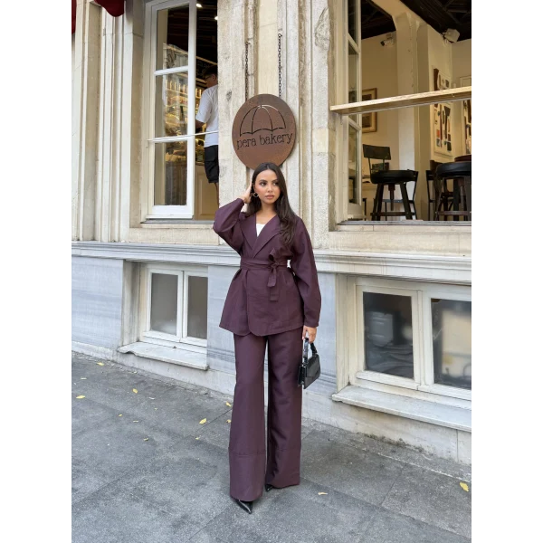 Reva Muadil Cupra Kumaş Takım - Bordo