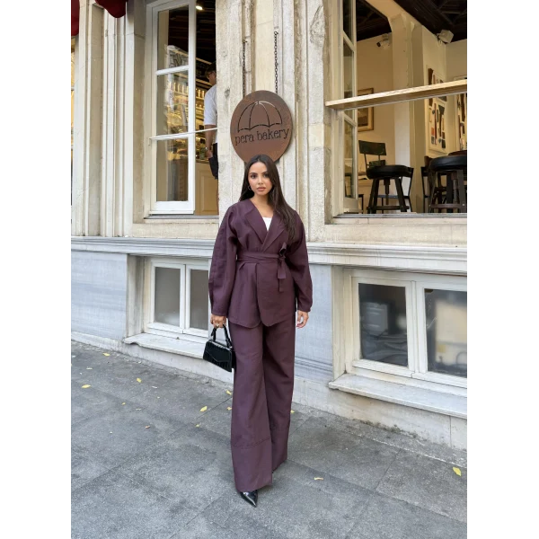 Reva Muadil Cupra Kumaş Takım - Bordo