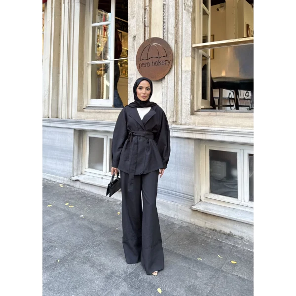 Reva Muadil Cupra Kumaş Takım - Siyah