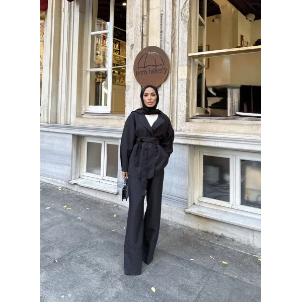 Reva Muadil Cupra Kumaş Takım - Siyah