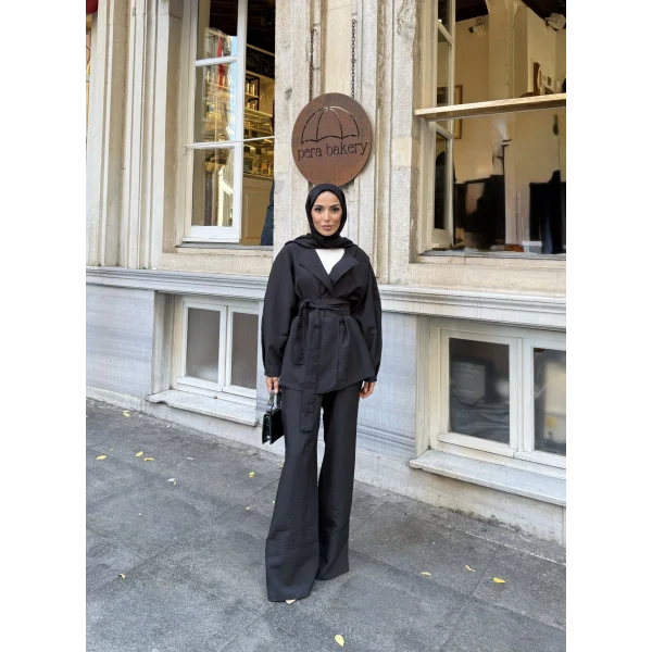 Reva Muadil Cupra Kumaş Takım - Siyah