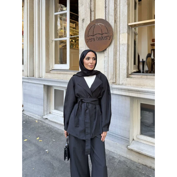 Reva Muadil Cupra Kumaş Takım - Siyah