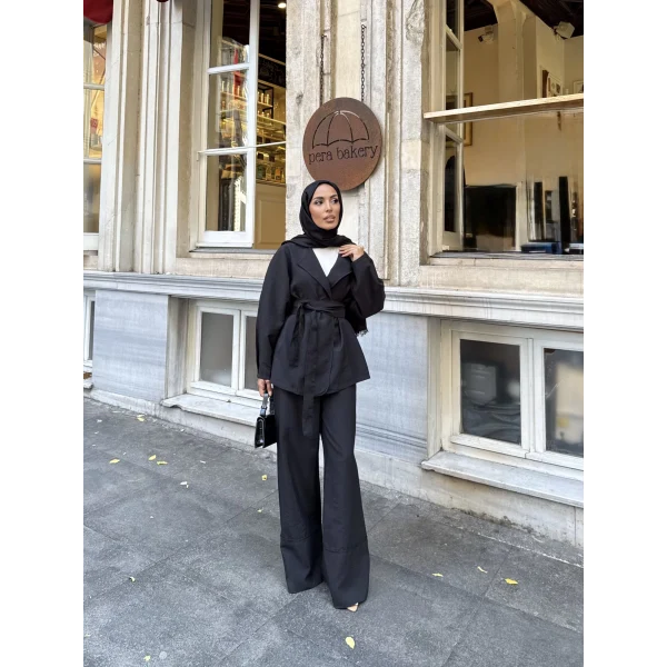 Reva Muadil Cupra Kumaş Takım - Siyah