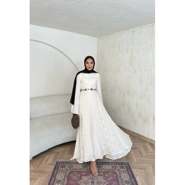 Rian Dantel Detay Elbise