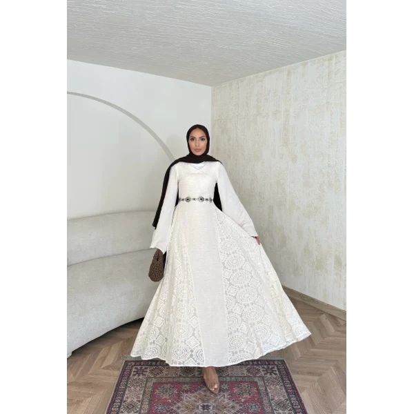 Rian Dantel Detay Elbise