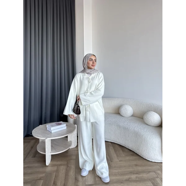 Ronas Triko Takım - Beyaz