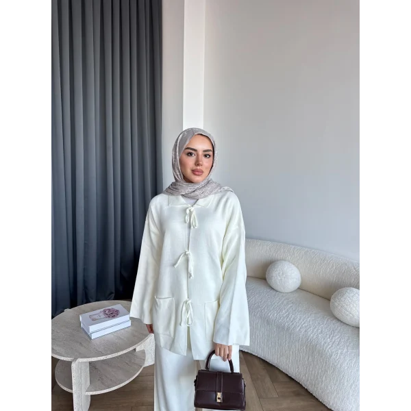 Ronas Triko Takım - Beyaz