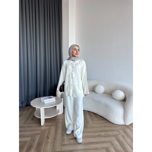 Ronas Triko Takım - Beyaz