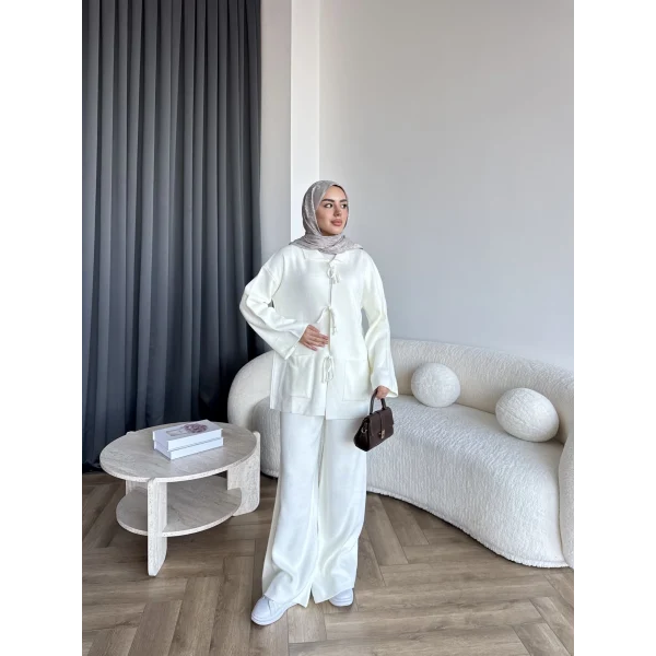 Ronas Triko Takım - Beyaz