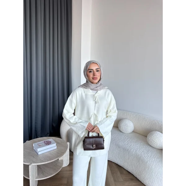 Ronas Triko Takım - Beyaz