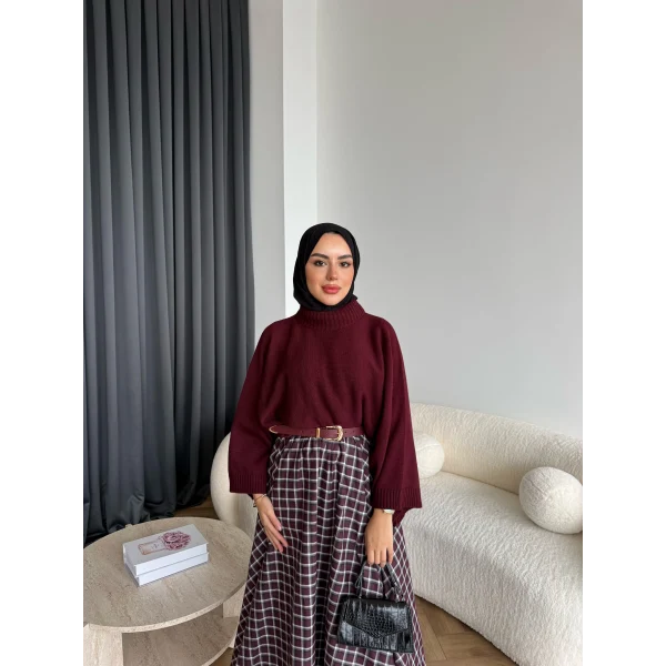 Sany Balon Kol Kazak - Bordo