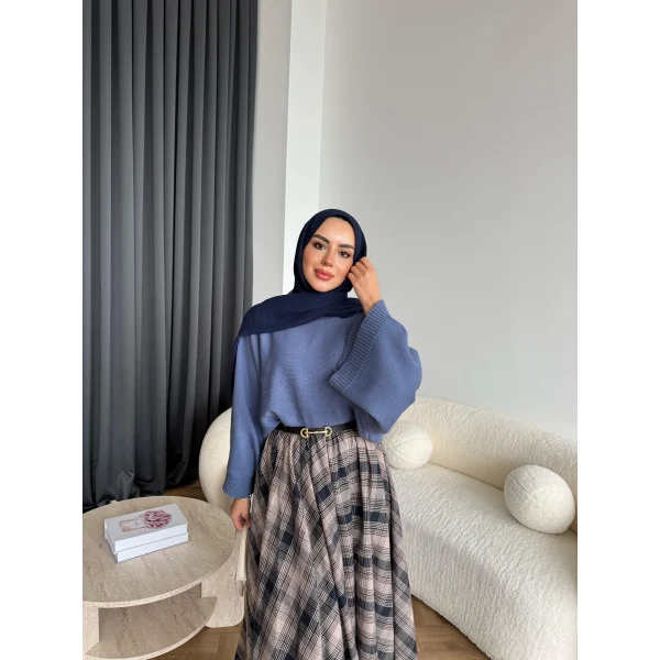 Sany Balon Kol Kazak - Indıgo