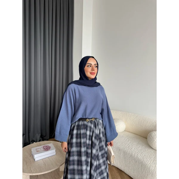 Sany Balon Kol Kazak - Indıgo