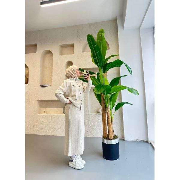 Sara Etekli Takım - Krem