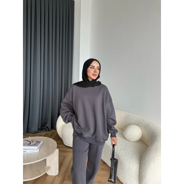 Spor Eşofman Takım - Antrasit