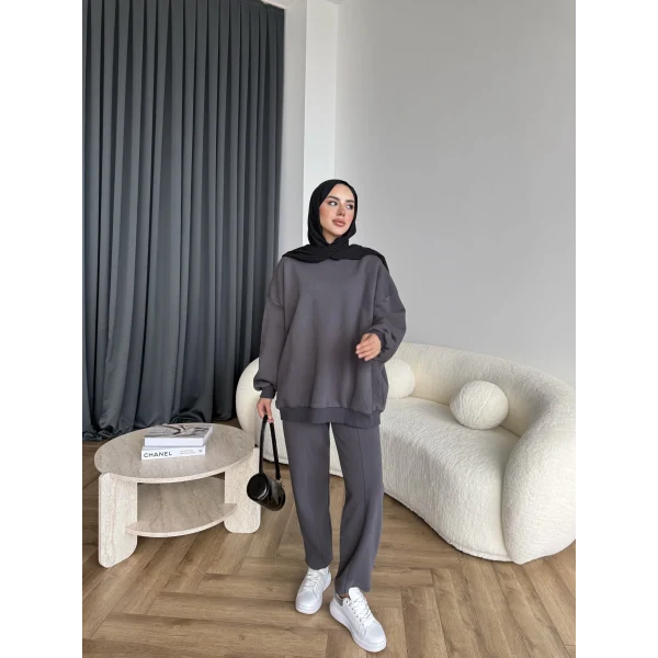 Spor Eşofman Takım - Antrasit