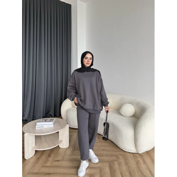 Spor Eşofman Takım - Antrasit