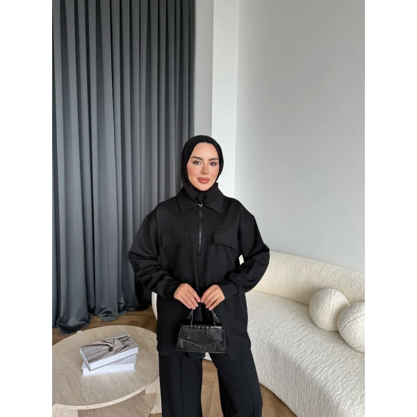 Sude Cepli Oysh Takım - Siyah