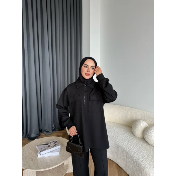 Sude Cepli Oysh Takım - Siyah