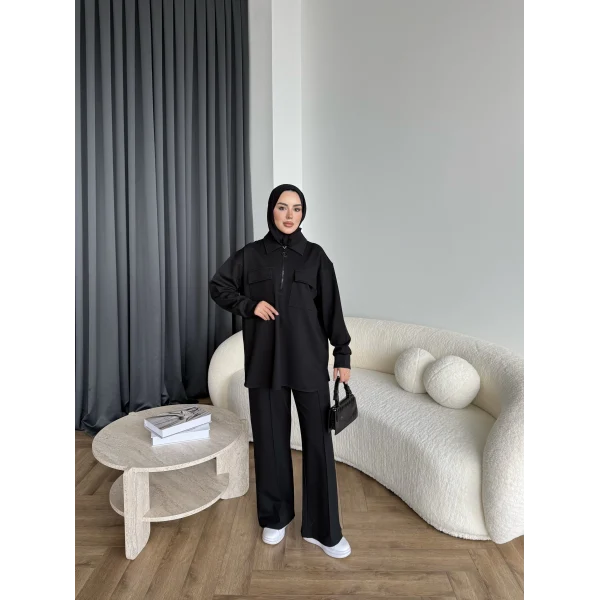 Sude Cepli Oysh Takım - Siyah