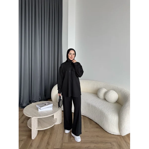 Sude Cepli Oysh Takım - Siyah