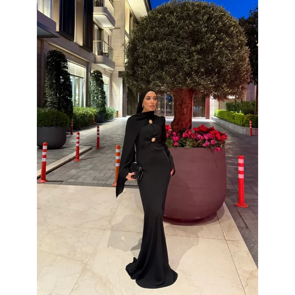 Sue Tasarım Elbise - Siyah