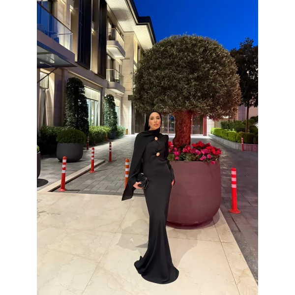 Sue Tasarım Elbise - Siyah