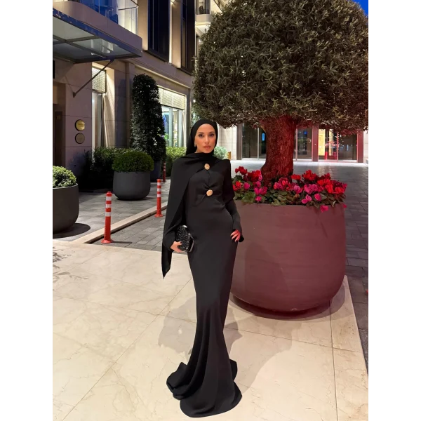 Sue Tasarım Elbise - Siyah