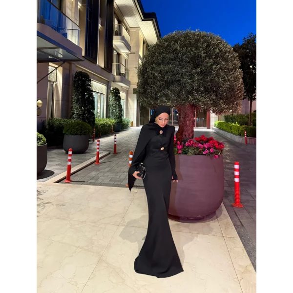 Sue Tasarım Elbise - Siyah