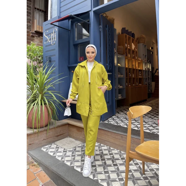 Ura Krep Takım - Yağ Yeşili